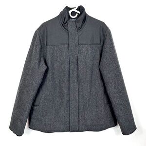 Banana Republic Men's Charcoal Wool Blend Winter Jacket